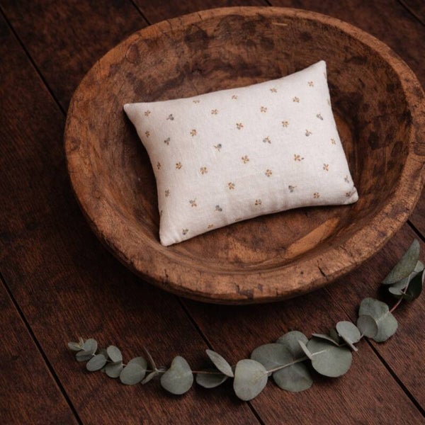 Muslin Floral Pillow – Newborn Photography Prop