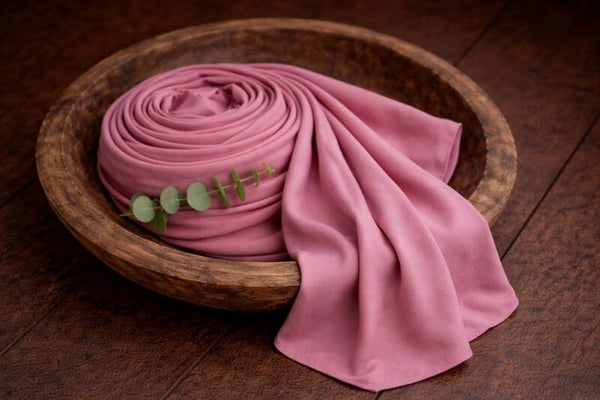 Newborn Jersey Wrap Raspberry | Stretch Baby Wrap | Newborn Photography Prop