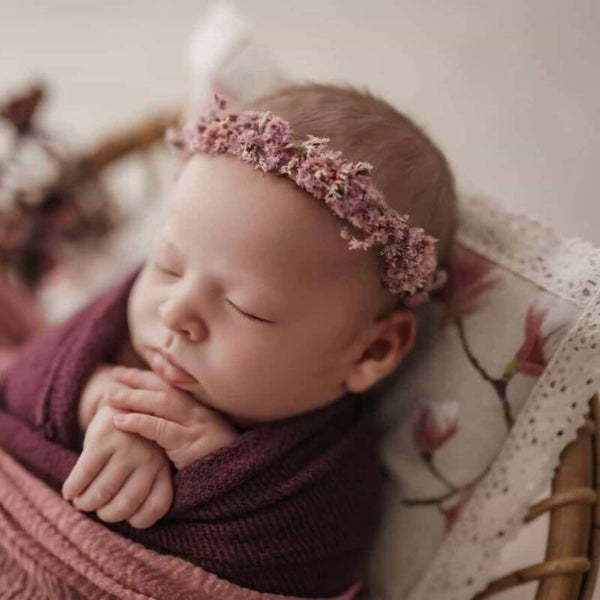 Newborn Pillow Magnolia Lace | Canvas Pillow | Newborn Photography Prop