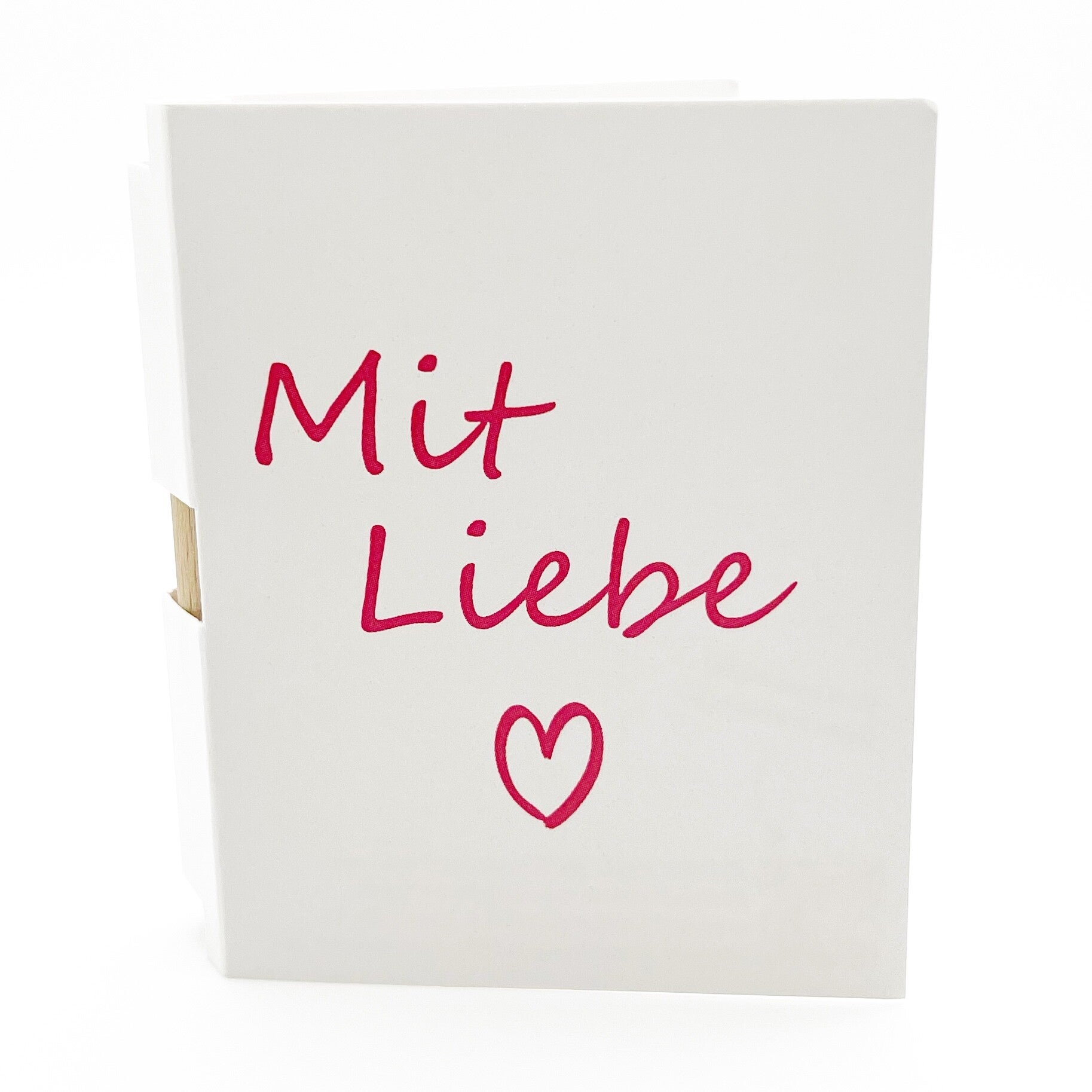 Geschenkverpackung für einen KartenClip Mit Liebe