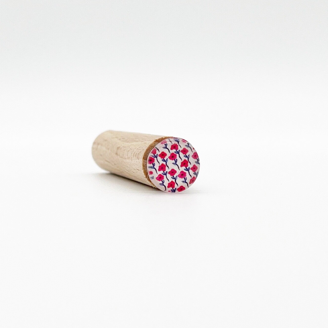 KartenClip rote Blumen