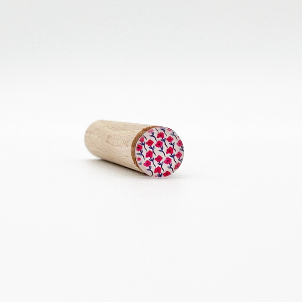 KartenClip rote Blumen