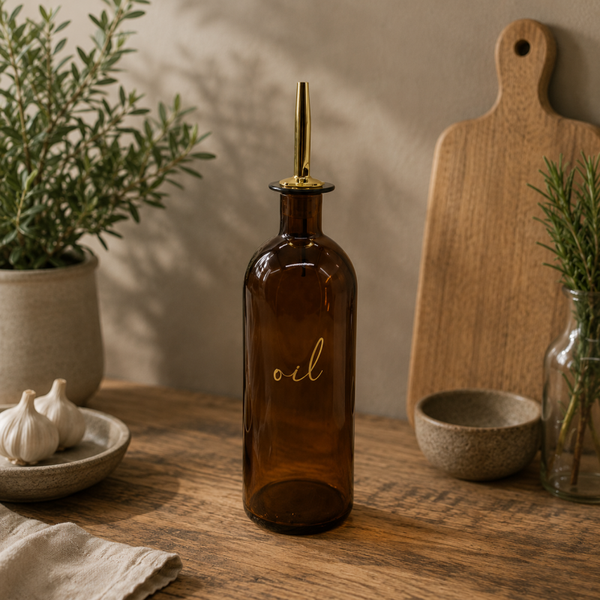 Oljeflaska med pipkork – 500 ml