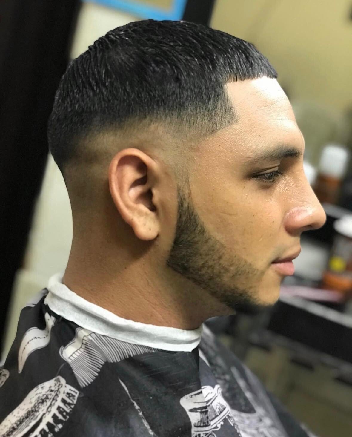 fade con barba