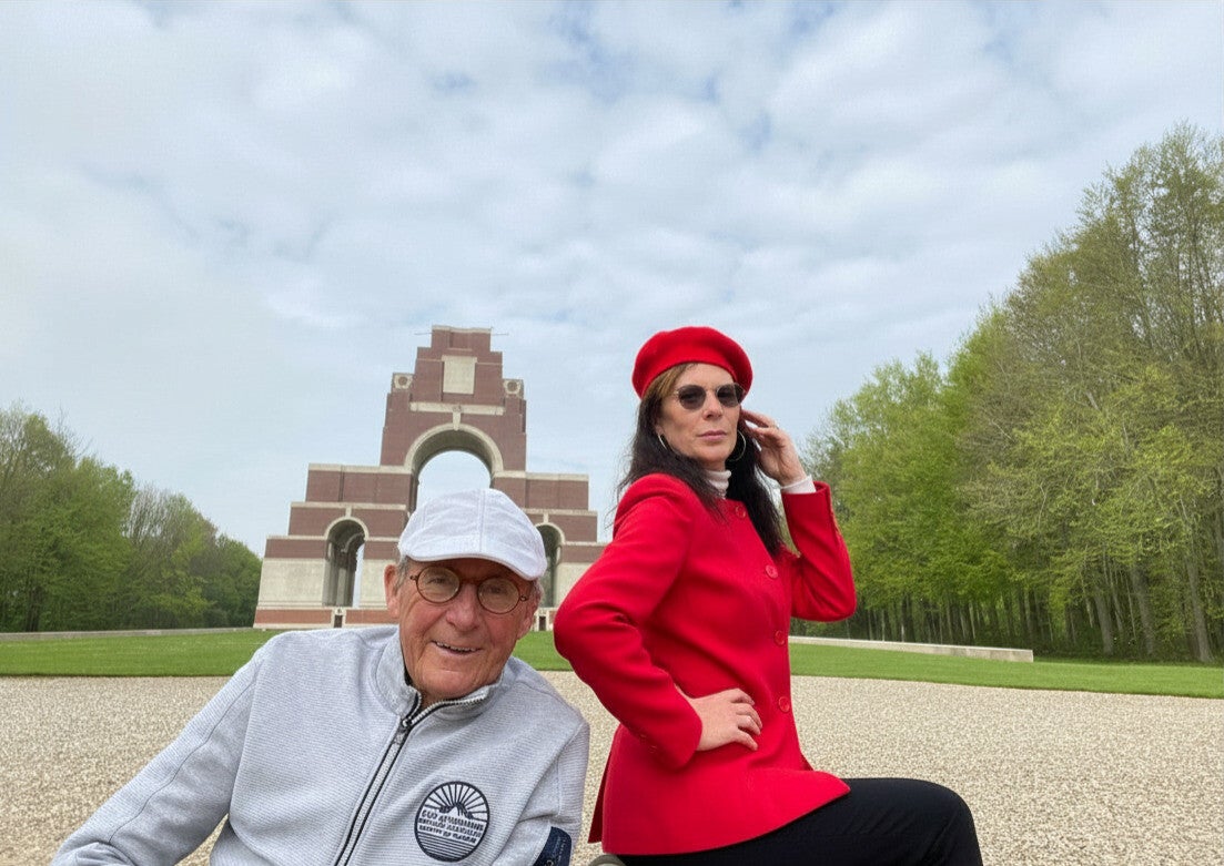 Wilma de Krom aan de Somme