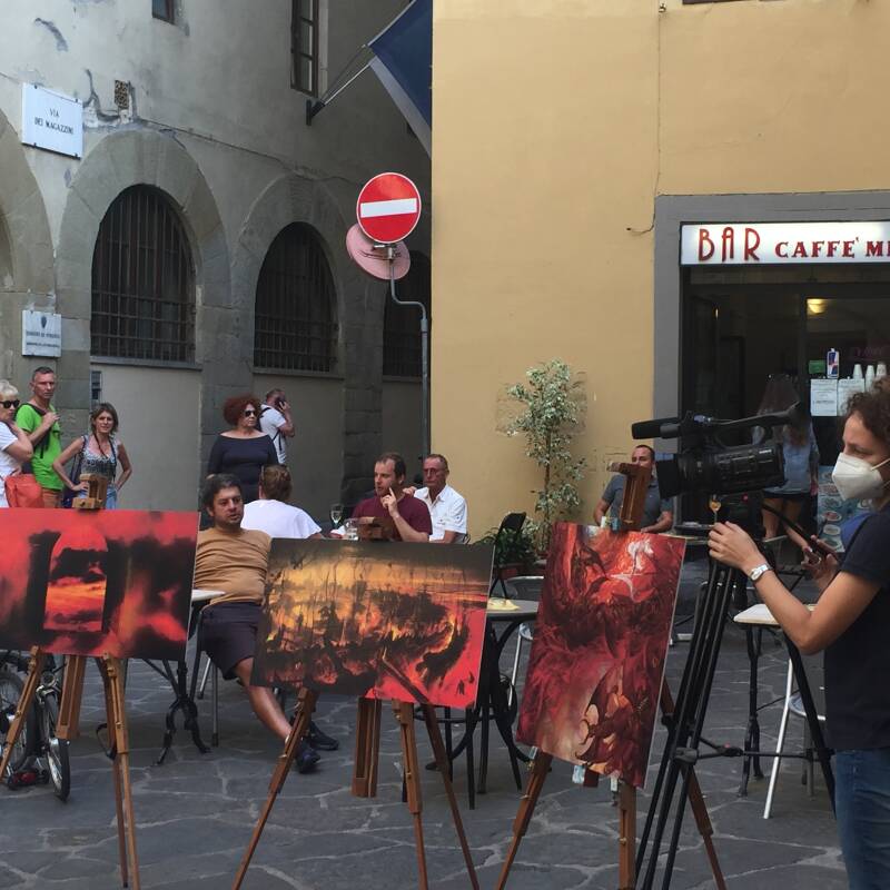 Wilma de Krom in Italie
