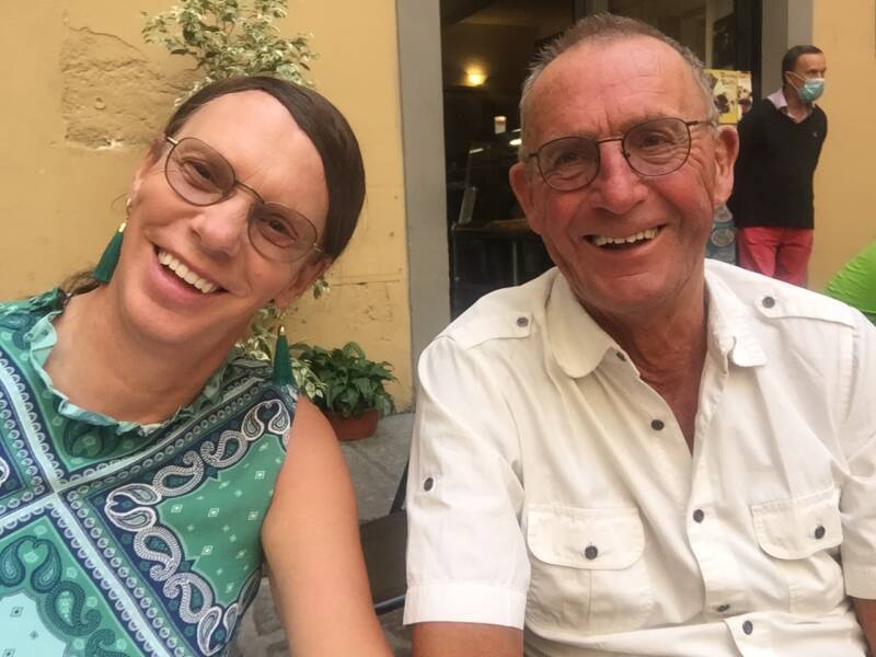 Wilma de Krom in Italie