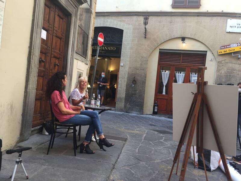 Wilma de Krom in Italie