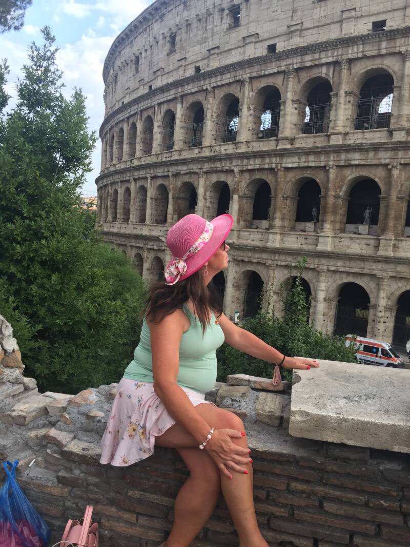 Wilma de Krom in Italie