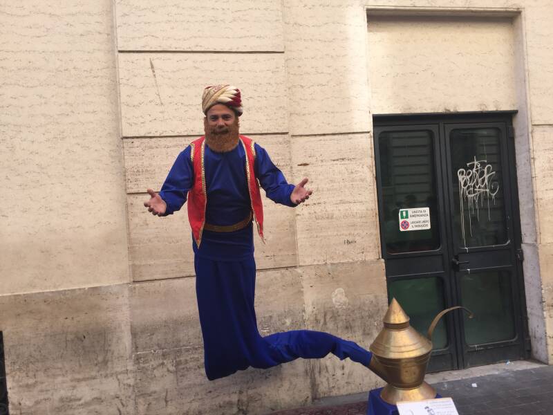 Wilma de Krom in Italie
