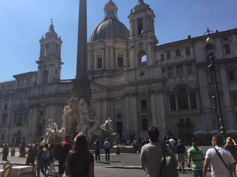 Wilma de Krom in Italie
