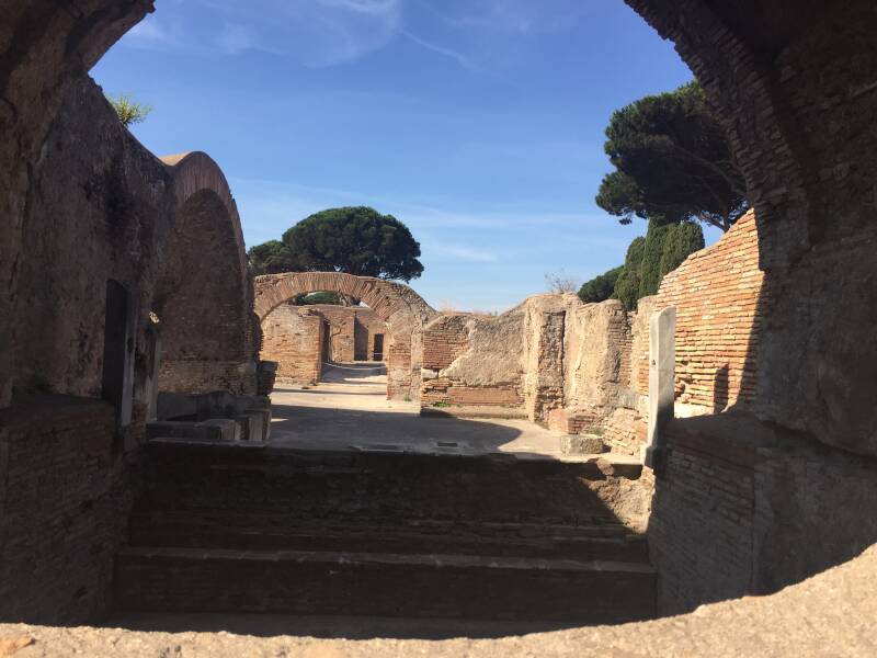 Wilma de Krom in Italie