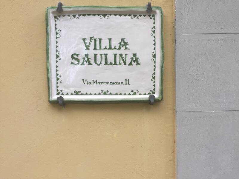 Wilma de krom in Toscane