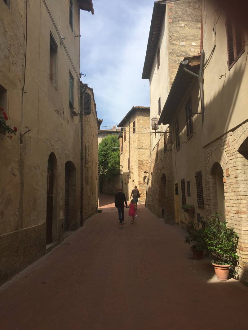 Wilma de krom in Toscane