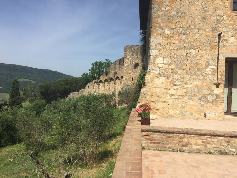 Wilma de krom in Toscane