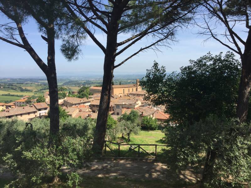 Wilma de krom in Toscane
