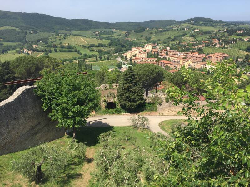 Wilma de krom in Toscane