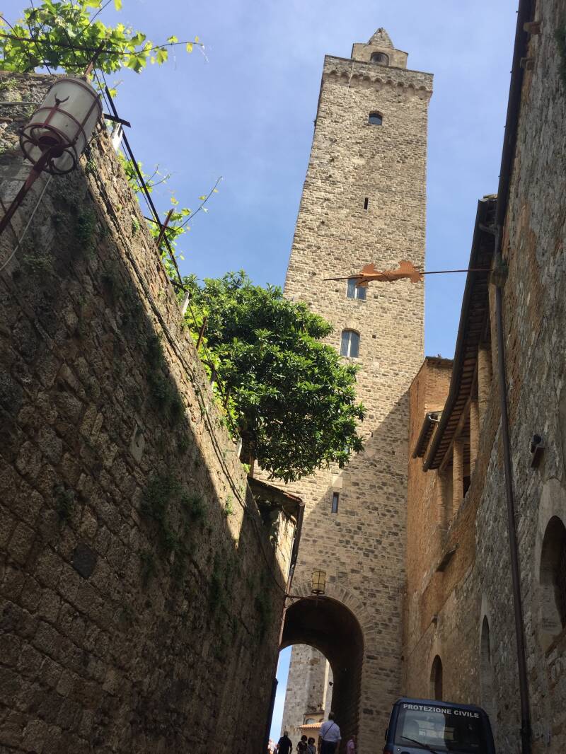 Wilma de krom in Toscane