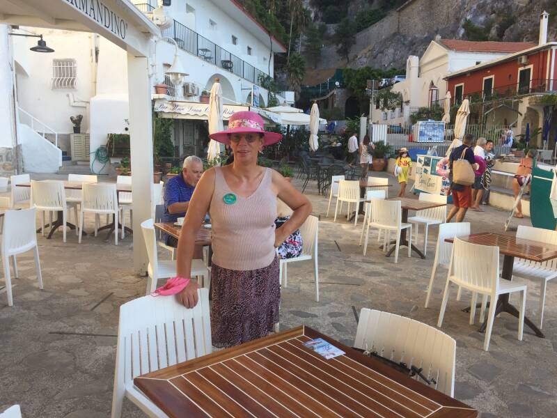 Wilma de Krom in Amalfi