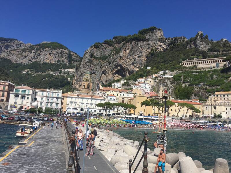Wilma de Krom in Amalfi