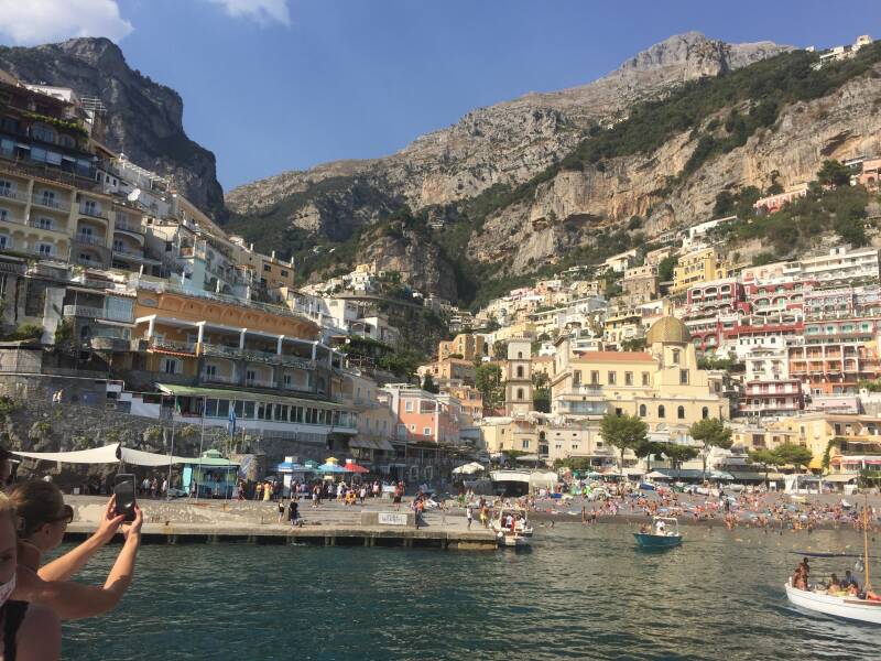 Wilma de Krom in Amalfi