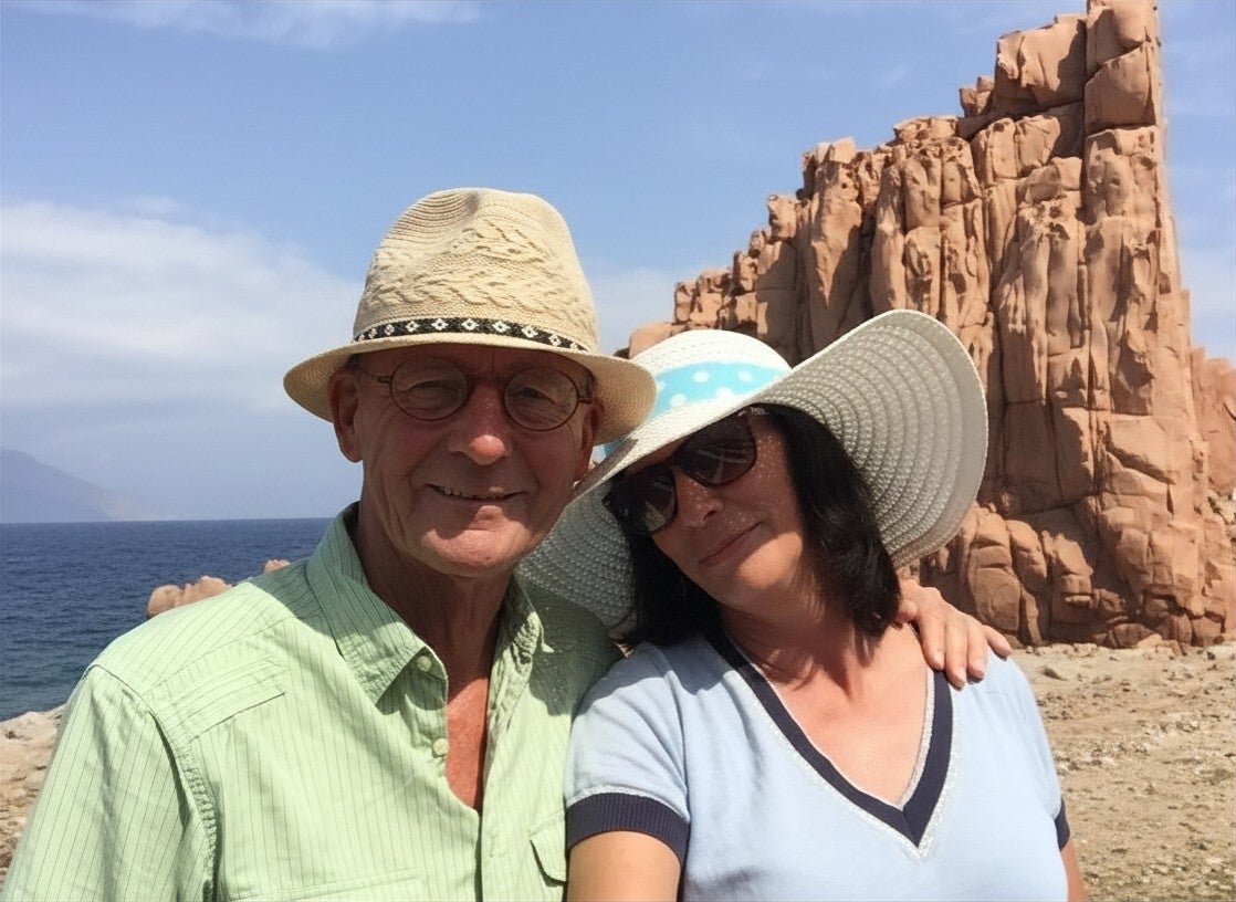 Wilma de Krom op Sardinie