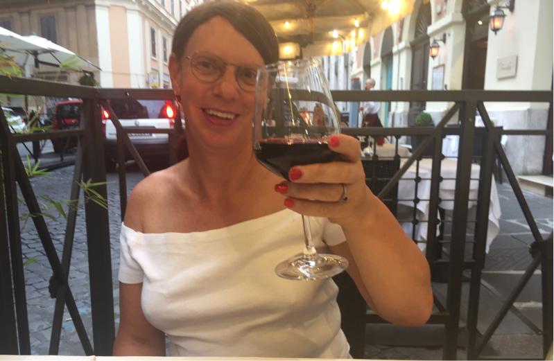 Wilma de Krom in Italie