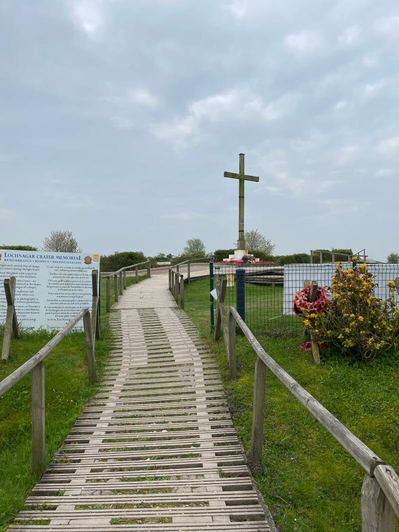 Wilma de Krom aan de Somme