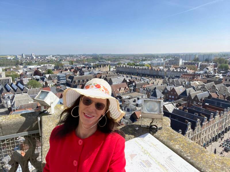 Wilma de Krom aan de Somme