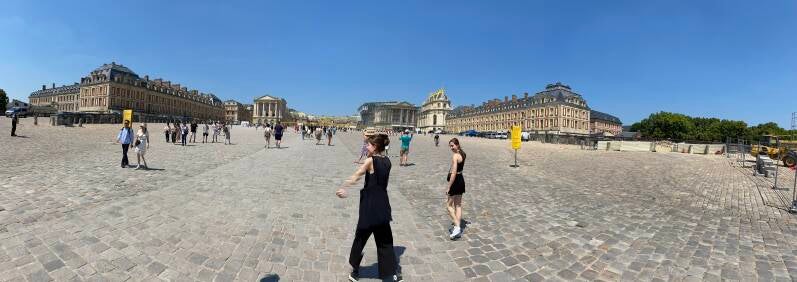 Wilma de Krom in Versailles