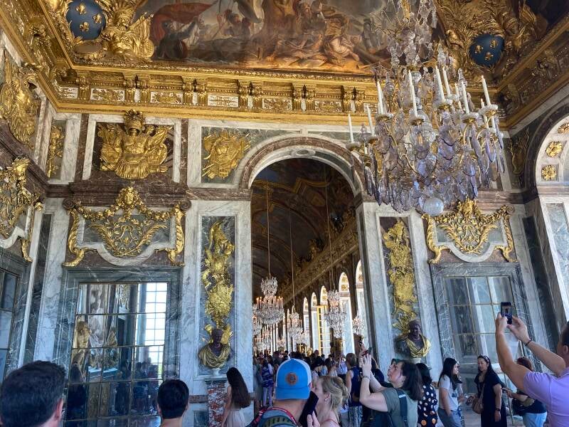 Wilma de Krom in Versailles
