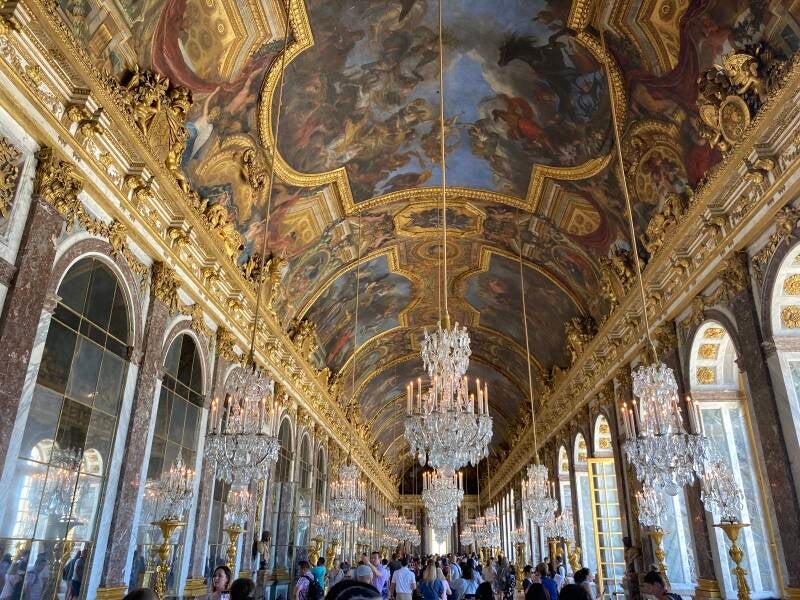 Wilma de Krom in Versailles