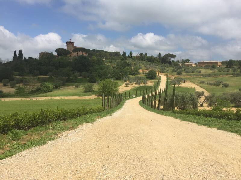 Wilma de krom in Toscane
