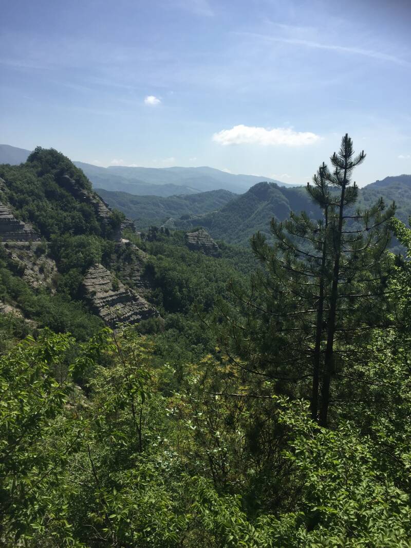 Wilma de krom in Toscane