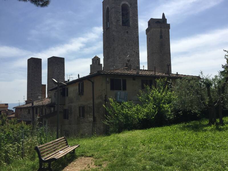 Wilma de krom in Toscane
