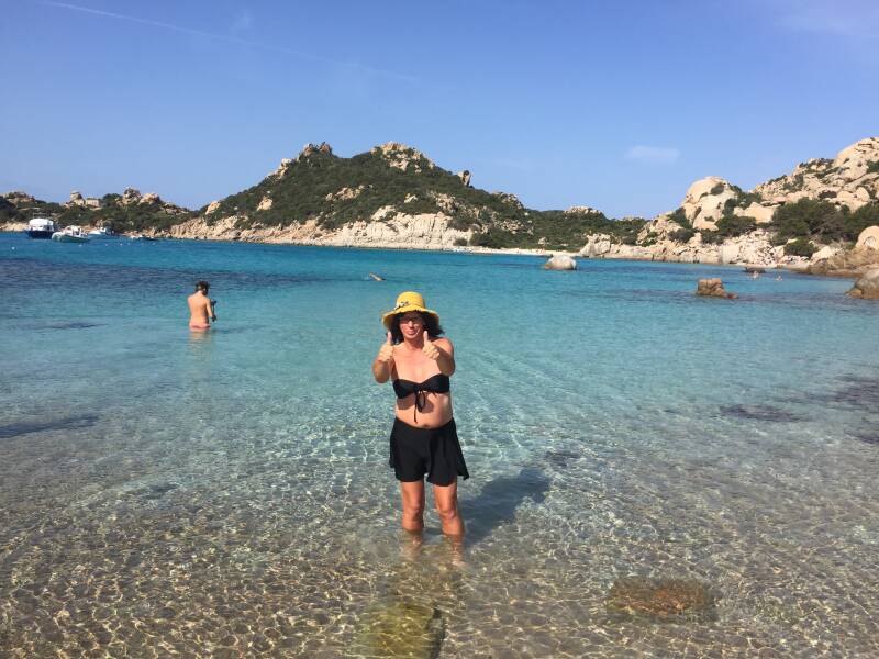 Wilma de Krom op Sardinie