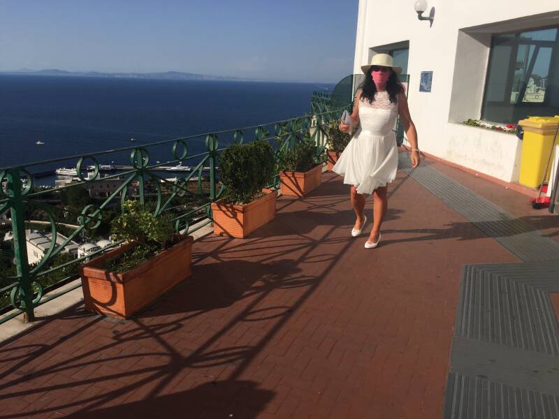 Wilma de Krom in Amalfi