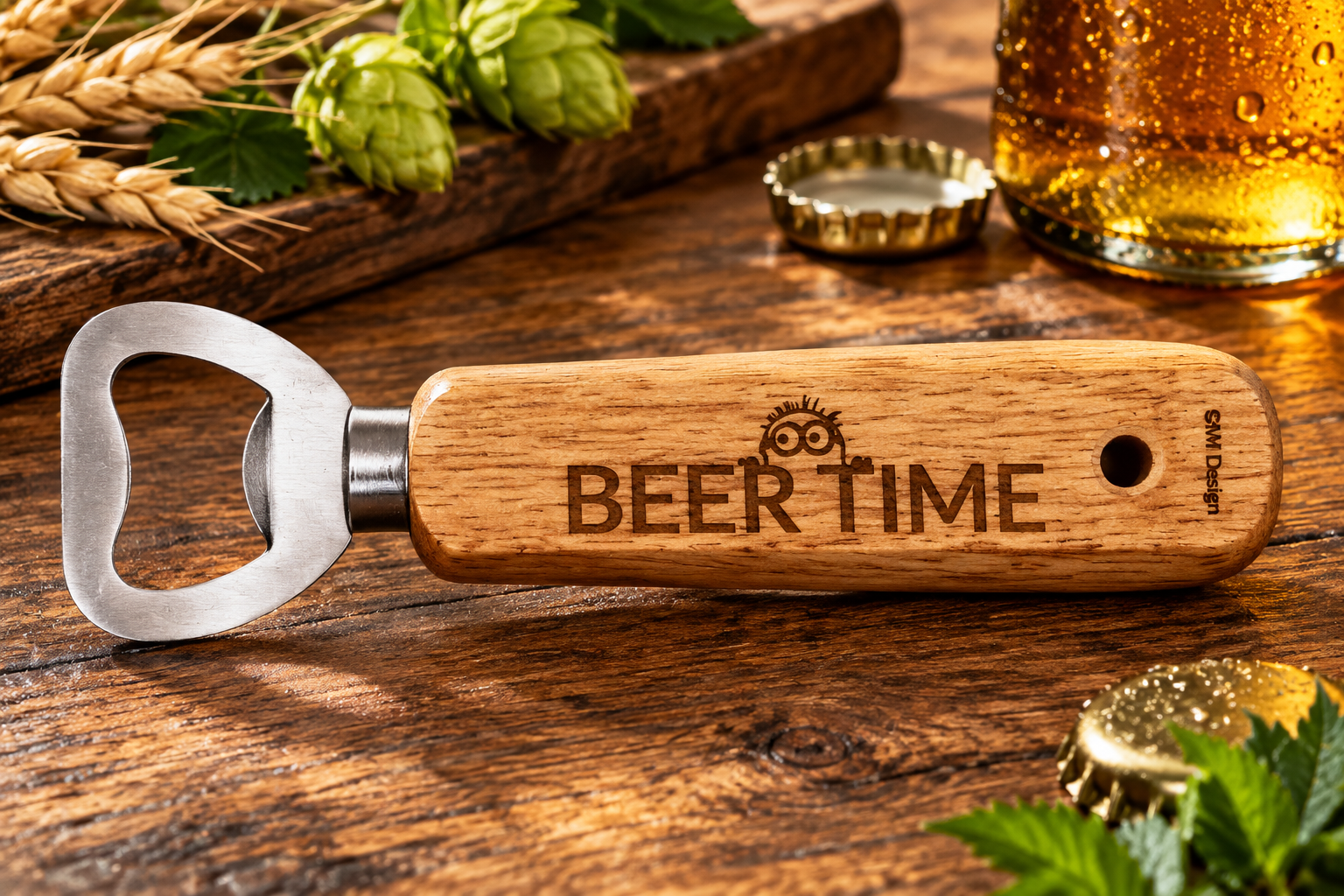 bottle opener  wood