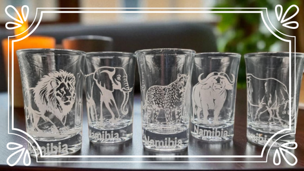 Big five Shot glasses (all five together)