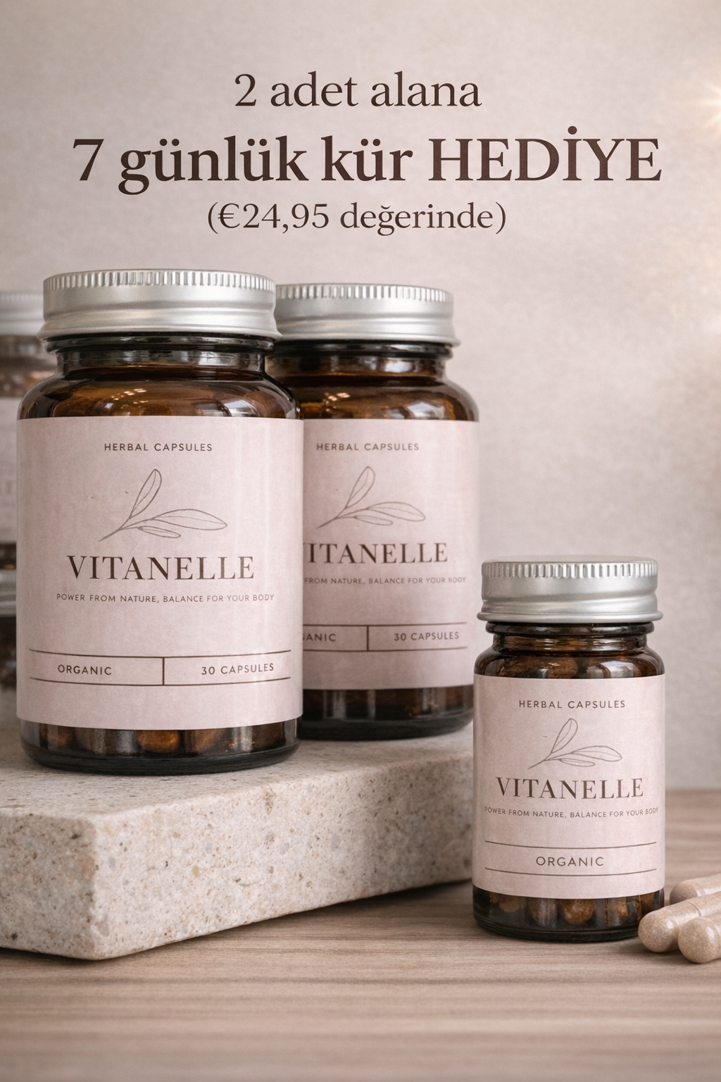 VITANELLE 2 aylık kür + 1 haftalık kür HEDİYE