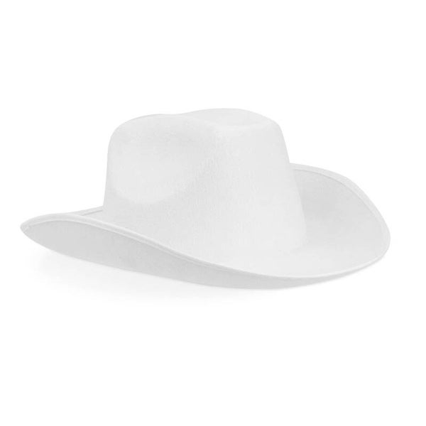 White Cowboy Hat - Felt Cowboy Hats for Men, Women