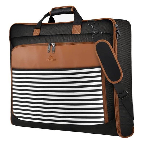 Suit Carry On Garment Bag for Travel, Suit Bag with Detachable Adjustable Shoulder Strap, Waterproof Foldable Garment Luggage for Men Women