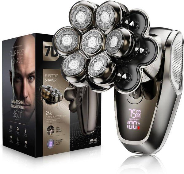 MAGNETIC HEAD SHAVERS FOR BALD MEN DETACHABLE HEAD SHAVER IPX7 WATERPROOF WET DRY BALD HEAD SHAVERS