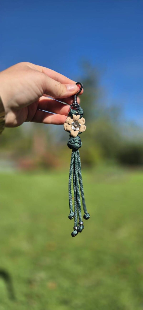 Porte clé fleur prêt à partir