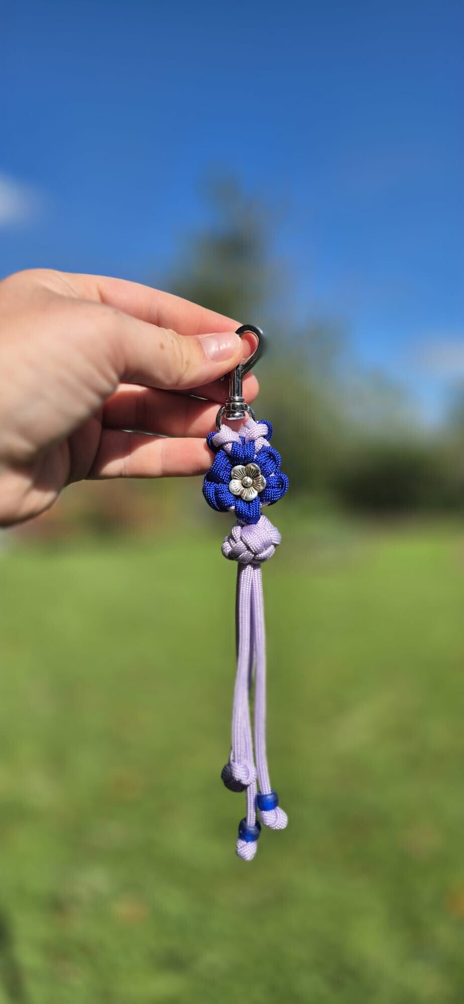 Porte clé fleur prêt à partir