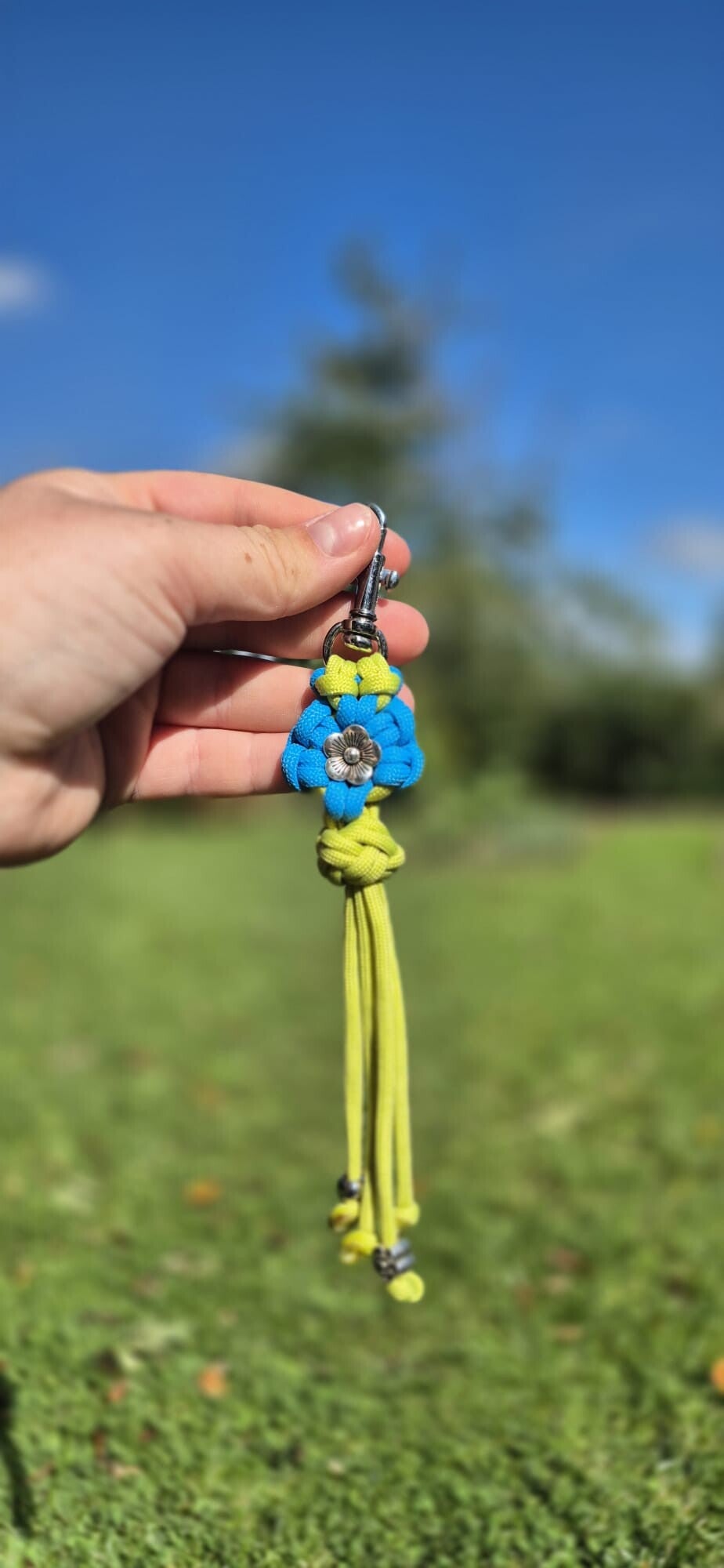Porte clé fleur prêt à partir