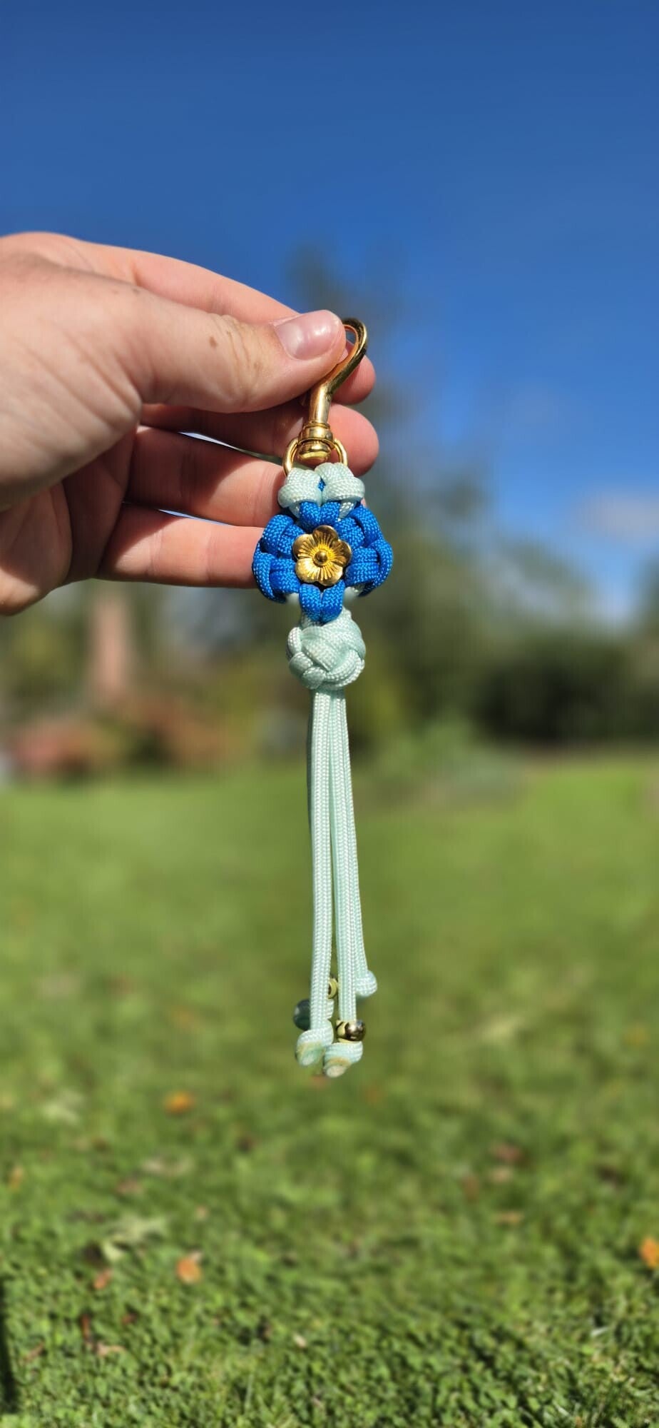 Porte clé fleur prêt à partir