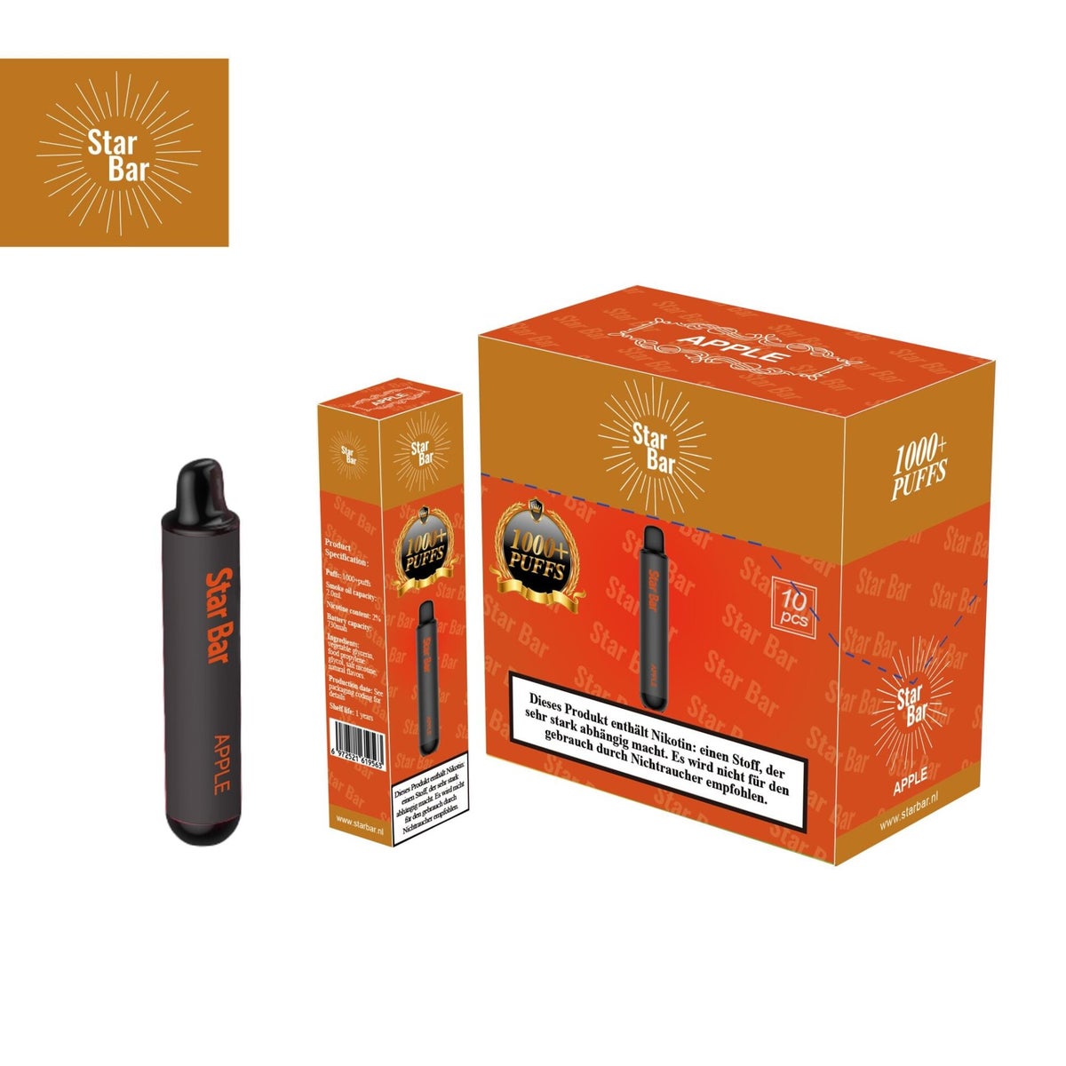 elfbar elfa kaufen Star Bar Triple 60000 Puffs 3 IN 1 Disposable Vape – Cloudovavape main image 0