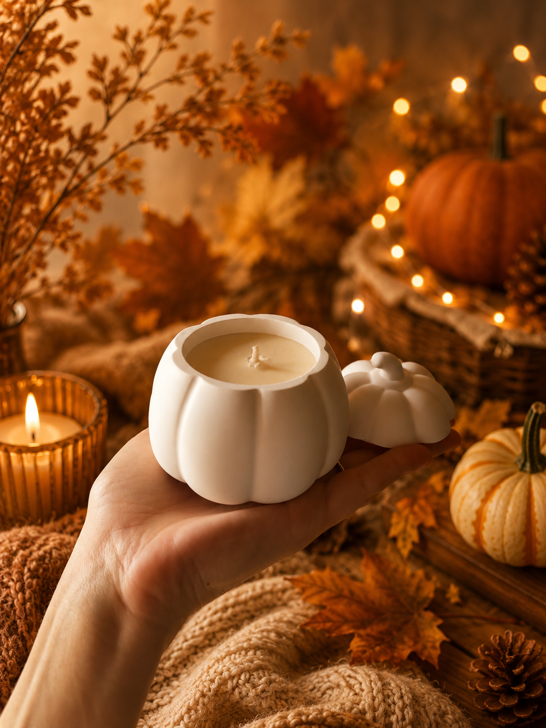 Bougie Potiron- Collection Automne