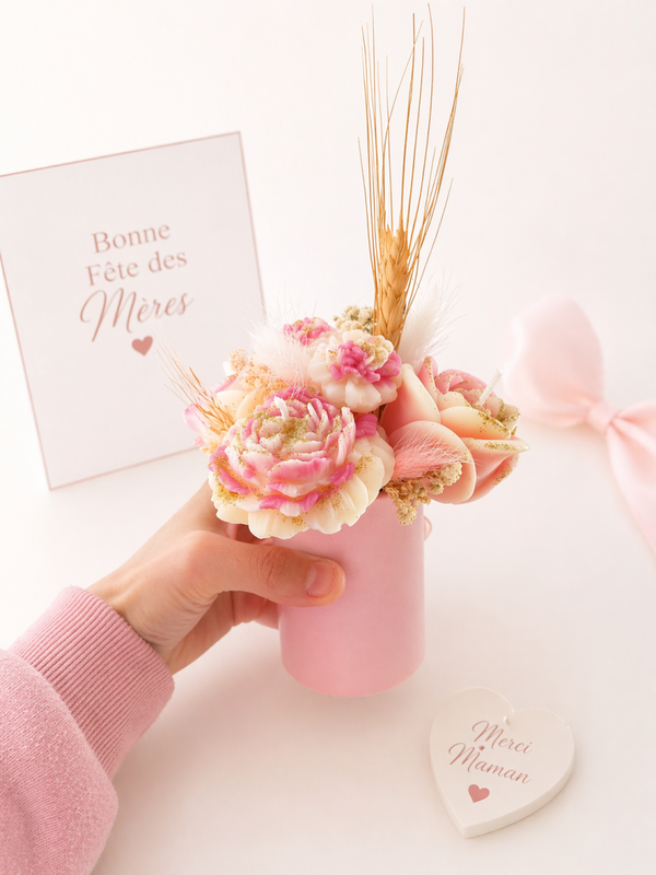 Bouquet éternel - champagne rose
